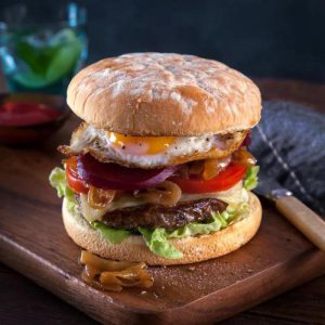 برگر ذغالی کلاسیک